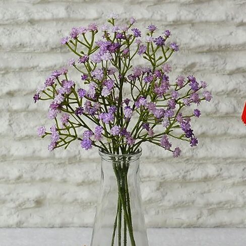6 Baby Breath Artificial Flowers Bulk, White Artificial Flowers Faux for Wedding Home Decor Floral Arrangements Tables Decorations in Saudi Arabia