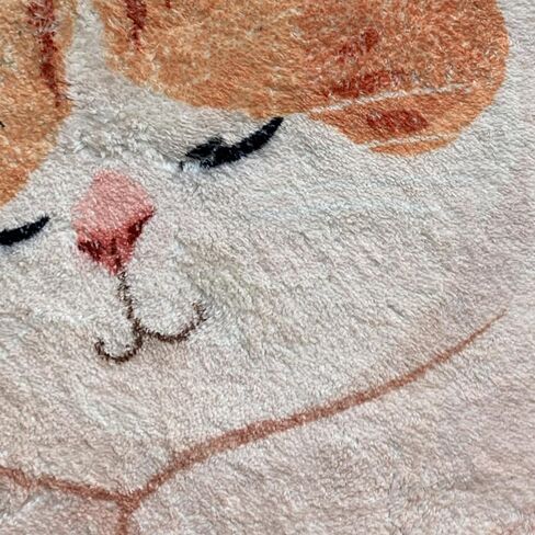 Funny Cute Cat Rug Sleep Cats Shaped Bath Mat Non-Slip Bathroom Rugs Doormat Outdoor Mat with Front Door Mat Soft Plush Floor Mats(Small, Orange Cat) in Saudi Arabia