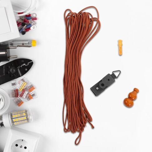 ORFOFE Window Curtain Lift Cord Replacement Kit Roller Shade Cord Repair Set for Blinds with Complete Installation Hardware Compact Size 2.76X1.18X0.98 Inches for Home Window Treatment in Saudi Arabia