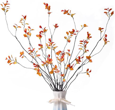 Loyartia 5 Pcs Realistic Artificial Ficus Branches, 37.4 Inches Bendable Faux Greenery for Tall Vases, No Maintenance Fake Plants for Home Office Wedding Table Decor (Green) in Saudi Arabia