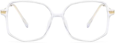 Jingyuton Oversized Myopia Glasses for Men Women stylish Nearsighted Glasses Large Frame Distance Eyewear in Saudi Arabia