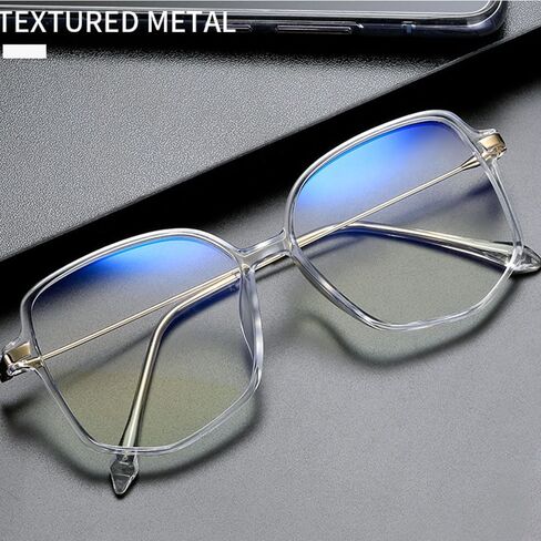 Jingyuton Oversized Myopia Glasses for Men Women stylish Nearsighted Glasses Large Frame Distance Eyewear in Saudi Arabia