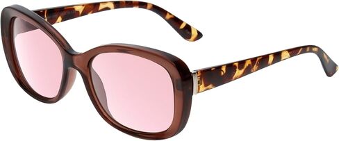 Medspex Sophia Butterfly Pink Tint FL-41 Reading Glasses Women's Migraine Glasses FL41 Fluorescent Blue Light Sensitivity in Kuwait