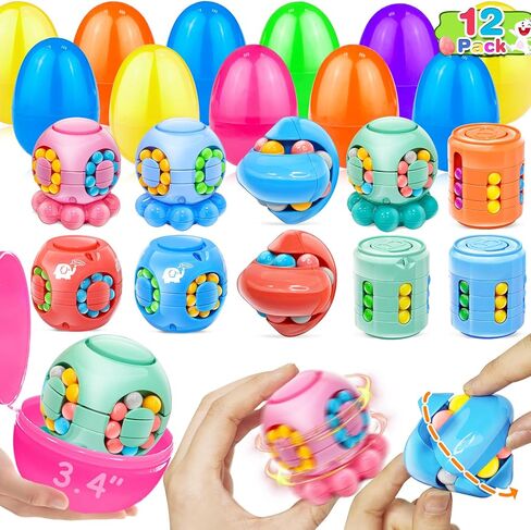 28 Pack Valentines Day Gifts Infinity Cube Fidget Toy for Kids Prefilled Valentines Cards Goodies Bags- Stress Relief Fidgeting Game for Kids Classroom Exchange Gifts School,Valentines Party Favors in Kuwait