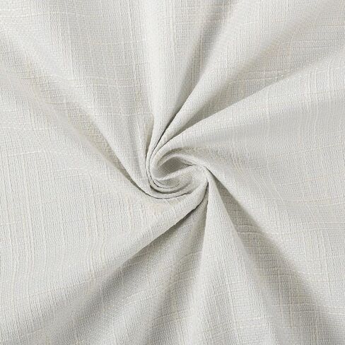 Sun Zero Aldwin Slub Texture Magnetic Closure 100% Blackout Grommet Curtain Panel, 40" x 84", Pearl in Saudi Arabia