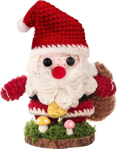 HEALDOT Last Christmas Santa Claus Figurine Ornaments for Stocking Stuffers Decorations Indoor Inspirational Gifts for Women Men Grandkids Handmade Emotional Positive Santas (Red) in Saudi Arabia