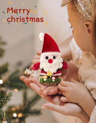 HEALDOT Last Christmas Santa Claus Figurine Ornaments for Stocking Stuffers Decorations Indoor Inspirational Gifts for Women Men Grandkids Handmade Emotional Positive Santas (Red) in Saudi Arabia
