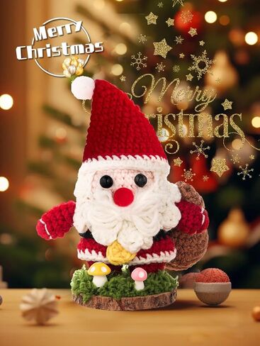 HEALDOT Last Christmas Santa Claus Figurine Ornaments for Stocking Stuffers Decorations Indoor Inspirational Gifts for Women Men Grandkids Handmade Emotional Positive Santas (Red) in Saudi Arabia