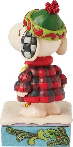 تمثال Enesco Peanuts من Jim Shore Snoopy and Woodstock يرتدي سترات منتفخة، 5.5 بوصة، متعدد الألوان in Saudi Arabia