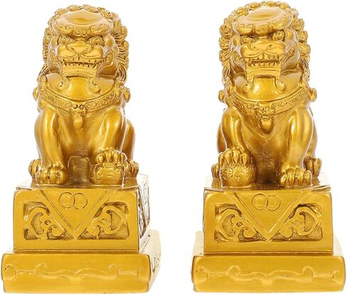 DOITOOL Lion Ornaments Small Lion Figurines Decorative Sculptures for Home D Cor Accents Unique Creative Statue for Living Room Desk Display in Saudi Arabia