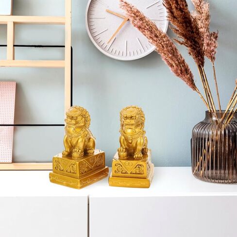 DOITOOL Lion Ornaments Small Lion Figurines Decorative Sculptures for Home D Cor Accents Unique Creative Statue for Living Room Desk Display in Saudi Arabia