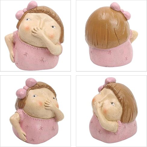 Marsrut Girl Holding Nose Bathroom Statue: Hilarious Restroom Art & Funny Girls Decor Figurines and Sculptures, Quirky Whimsical Toilet Shelf Sitters for Powder Room, Home & Bathroom Decoration in Saudi Arabia