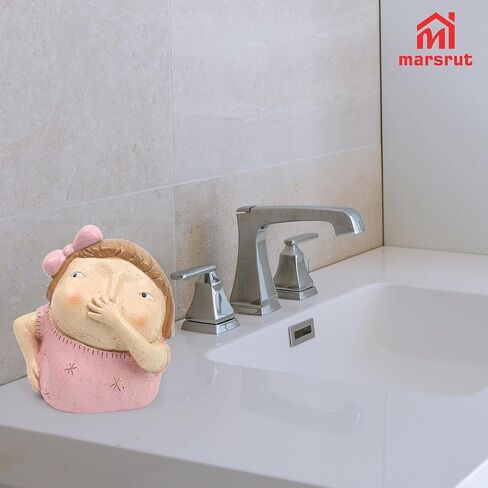 Marsrut Girl Holding Nose Bathroom Statue: Hilarious Restroom Art & Funny Girls Decor Figurines and Sculptures, Quirky Whimsical Toilet Shelf Sitters for Powder Room, Home & Bathroom Decoration in Saudi Arabia