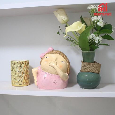 Marsrut Girl Holding Nose Bathroom Statue: Hilarious Restroom Art & Funny Girls Decor Figurines and Sculptures, Quirky Whimsical Toilet Shelf Sitters for Powder Room, Home & Bathroom Decoration in Saudi Arabia