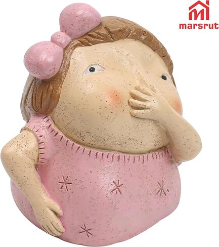 Marsrut Girl Holding Nose Bathroom Statue: Hilarious Restroom Art & Funny Girls Decor Figurines and Sculptures, Quirky Whimsical Toilet Shelf Sitters for Powder Room, Home & Bathroom Decoration in Saudi Arabia