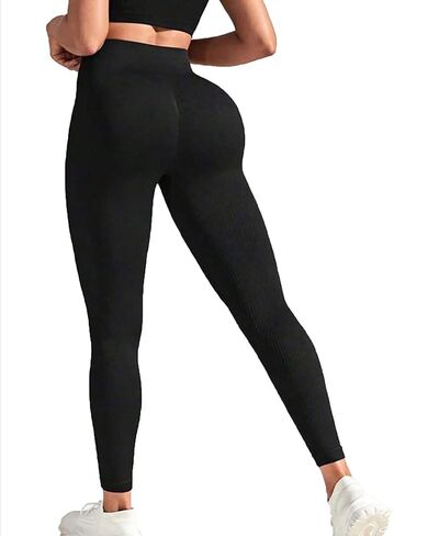 Women Yoga Leggings Hips Lifting Gym Leggings Seamless Sport Pants High Waist Fitness Leggings Bubble Butt Workout Running in Saudi Arabia