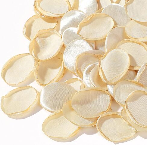 CNYMANY 200pcs بتلات الورد، بتلات زهرة الحرير الشمبانيا الذهبية لحفل الزفاف زهرة فتاة سلة الشمبانيا بتلات الورد السائبة للممر الجدول المركزية زينة دش الزفاف حزب الاقتراح in Kuwait