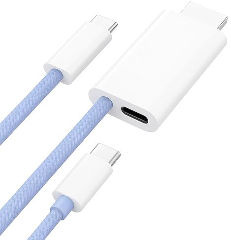 PRO USB-C HDMI 8K Compatible with Samsung Galaxy A16 +100W Power Support Cable at Full 8k 7680x4320@30Hz/4k 2160p@60Hz [Thunderbolt 3/4] in Saudi Arabia