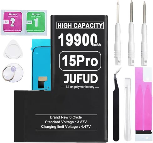 بطارية استبدال 15000mAh لـ iPhone XS ، بطارية Li-Polymer عالية السعة 0-متوافقة مع النماذج A1920 A2097 A2098 A2100 تشمل مجموعة الإصلاح الكاملة in Kuwait