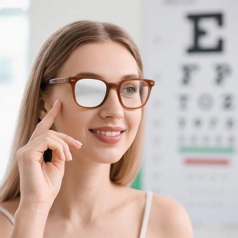 12 Pack Translucent Eye Patches for Glasses Wearers, Reusable Amblyopia and Strabismus Cover for Lazy Eye Correction and Post-Op Recovery After Eye Surgery Recovery (White) in Saudi Arabia