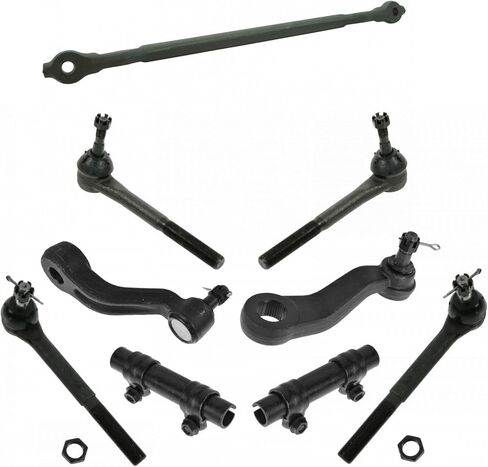 TRQ Front Steering Kit Center Link Idler Arm Pitman Arm Tie Tie rod Rod Rod Televe Alever مع 93-00 Chevrolet 92-00 GMC in Saudi Arabia