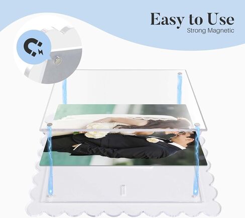 إطار صورة Cuspin مقاس 8 × 10 مكون من قطعتين إطار أكريليك صدفي، إطارات صور أكريليك مغناطيسية صدفية شفافة مقاس 8 × 10 مع فتحات مسند مزدوجة للعرض الرأسي والأفقي in Saudi Arabia