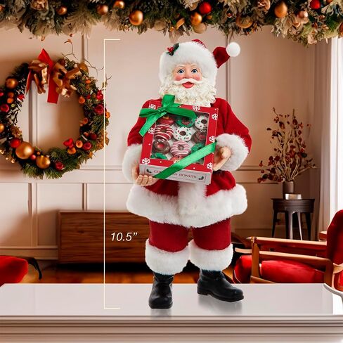كورت أدلر 10.5 بوصة Fabriché™ Santa مع علبة من الكعك in Saudi Arabia