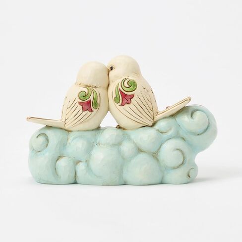 Enesco Jim Shore Heartwood Creek Love Birds Tweethearts Figurine, 4.92 Inch, Multicolor in Saudi Arabia