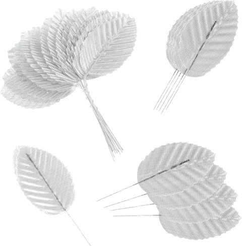 HekouJiub 200 Pcs Artificial Leaves Single Green Leaves for Decoration for Bouquets, Artificial Wreaths and Vine Decorations(Dark Green) in Saudi Arabia