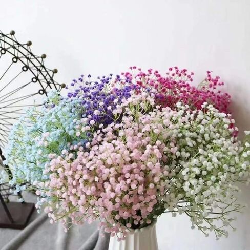 3PCS Artificial Fake Flowers Silk Floral Suitable for Wedding Bride Engagement Home Ornament Room Decoration (Pink, 22x9cm) in Saudi Arabia