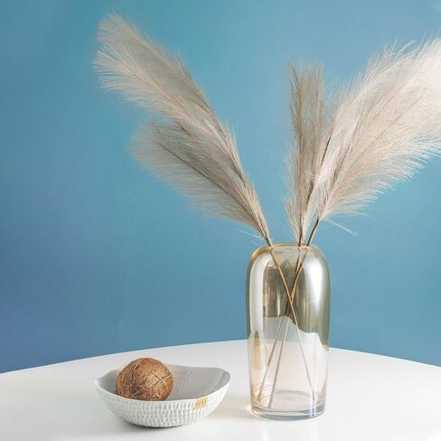Generic 8Pcs Dark Blue 21" Faux Pampas Grass, Elegant and Versatile Artificial Pampas Grass for Living Room Party Wall Vase Wedding Decoration in Saudi Arabia