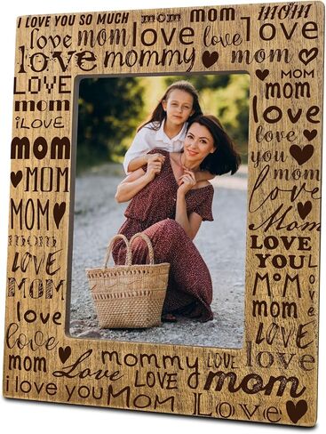 Photo frame of me & grandma, 4 x 6 Wooden White Frame Back support, For desktop decoration wall display, Nana Gifts, Given to Grandma by her grandchildren Gift, Mother's Day Gifts and Supplies - A05 in Saudi Arabia