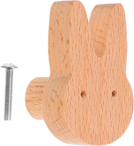 Garneck Shaped Drawer Knob Cute Bunny Cabinet Door Handle for Dressers Easy to Install Solid Knob for Rooms in Saudi Arabia