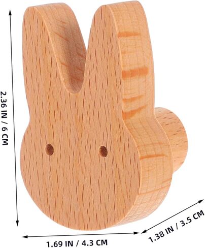 Garneck Shaped Drawer Knob Cute Bunny Cabinet Door Handle for Dressers Easy to Install Solid Knob for Rooms in Saudi Arabia