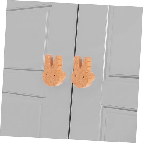 Garneck Shaped Drawer Knob Cute Bunny Cabinet Door Handle for Dressers Easy to Install Solid Knob for Rooms in Saudi Arabia