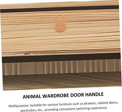 Garneck Shaped Drawer Knob Cute Bunny Cabinet Door Handle for Dressers Easy to Install Solid Knob for Rooms in Saudi Arabia