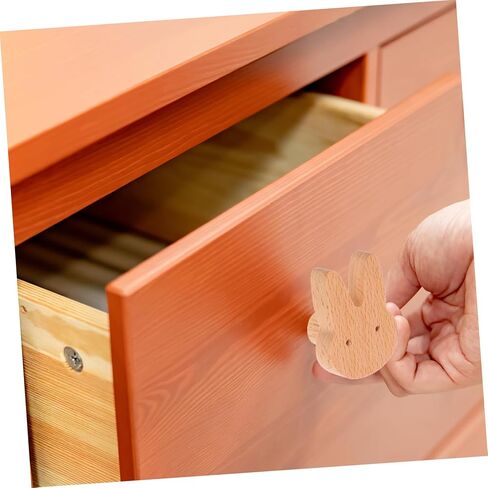 Garneck Shaped Drawer Knob Cute Bunny Cabinet Door Handle for Dressers Easy to Install Solid Knob for Rooms in Saudi Arabia