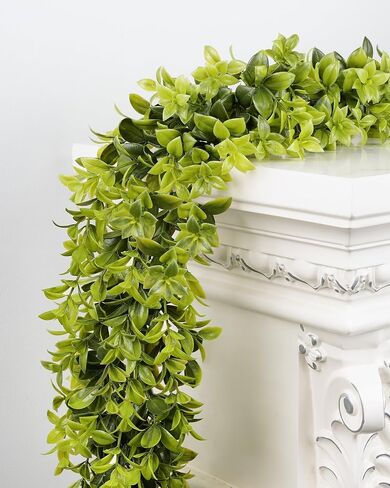 DDHS Greenery Greadery Garland ، 6ft Pay Plant Garland Faux Vines Hanging Plant Green Decor in Kuwait
