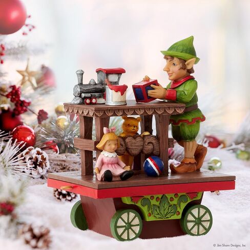 Enesco Jim Shore Heartwood Creek Annuam Train Car Elf with Toys Figurine, 5.125 Inch, Multicolor in Saudi Arabia
