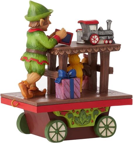 Enesco Jim Shore Heartwood Creek Annuam Train Car Elf with Toys Figurine, 5.125 Inch, Multicolor in Saudi Arabia