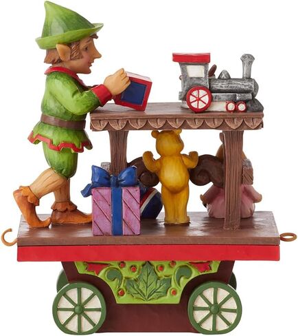 Enesco Jim Shore Heartwood Creek Annuam Train Car Elf with Toys Figurine, 5.125 Inch, Multicolor in Saudi Arabia