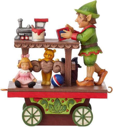 Enesco Jim Shore Heartwood Creek Annuam Train Car Elf with Toys Figurine, 5.125 Inch, Multicolor in Saudi Arabia