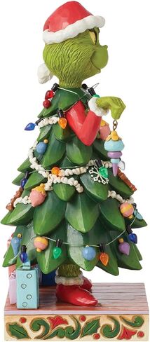 Enesco Dr. Seuss Grinch by Jim Shore Grinch Dressed as a Christmas Tree Figurine, Grinchmas Stone Resin Hand Crafted Collectible Christmas Figurines Home Decor Sculpture Statue, 8.27 Inch, Multicolor in Saudi Arabia