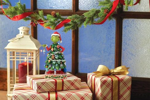 Enesco Dr. Seuss Grinch by Jim Shore Grinch Dressed as a Christmas Tree Figurine, Grinchmas Stone Resin Hand Crafted Collectible Christmas Figurines Home Decor Sculpture Statue, 8.27 Inch, Multicolor in Saudi Arabia