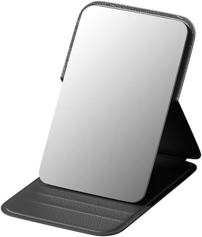 Compact Folding Mirror, 3.9" Small Portable Makeup Mirror for Pocket Purse, Mini Travel Size Foldable Mirrors with Stand for Tabletop, Handheld Mirrors in Saudi Arabia