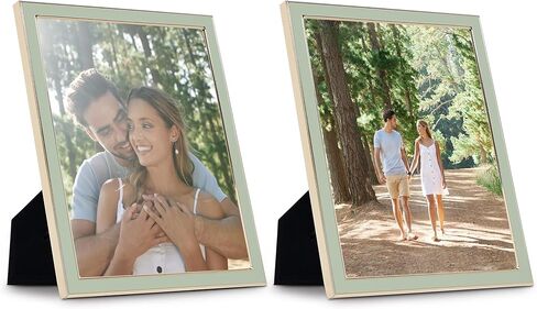 إطار صورة لسطح الطاولة من Sheffield Home - إطار عرض مزخرف بالمينا الحديدي للمنزل أو المكتب، مقاس 5 × 7 بوصة، أبيض in Saudi Arabia
