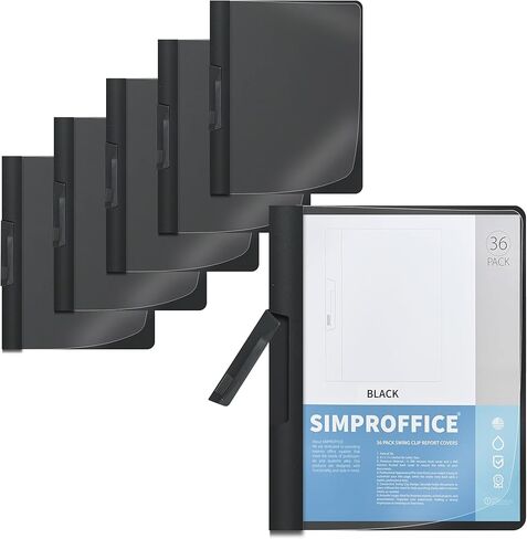 36 حزمة أغلفة تقارير مقطع الأرجوحة ، واضحة الأمامية والبحرية الأزرق الخلفي ، 9 × 11.4 بوصة ، مجلدات عرض بلاستيكي مع مقطع للاستخدام المهني in Kuwait