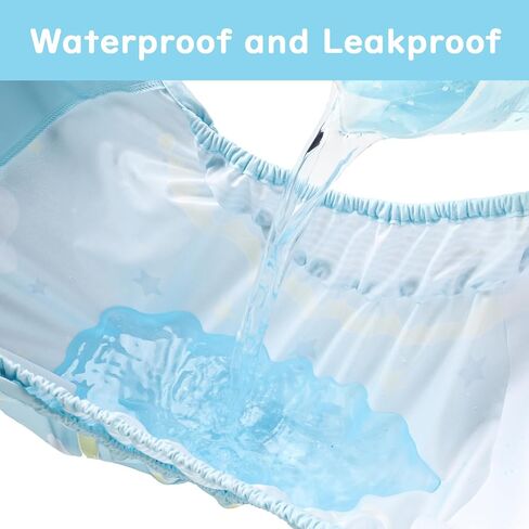 Littleforbig Washable Adjustable Reusable Waterproof Cloth Adult Diaper Wrap Cover One Size - Little Dreamers Pattern in Saudi Arabia