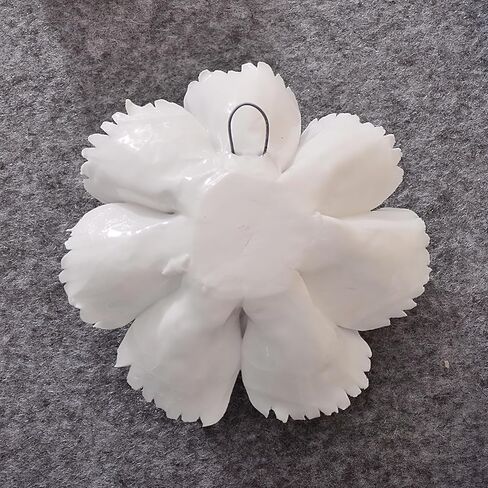 CEUYGT Ceramic Flower Wall Decor 3D Wall Hanging Home Decor Living Room Blue Peony 2.8" in Saudi Arabia