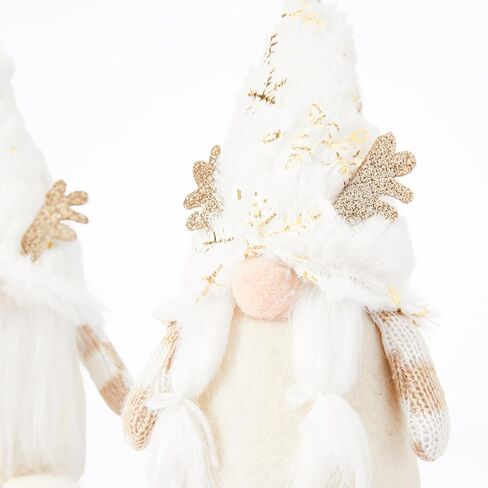 DN DECONATION 7.48" Plush Gnome Christmas Decorations, Handmade Swedish Tomte Elf Figurines, Stuffed Xmas Gnome Dolls Gifts for Holiday Shelf Tiered Tray Tabletop Home Decor in Saudi Arabia
